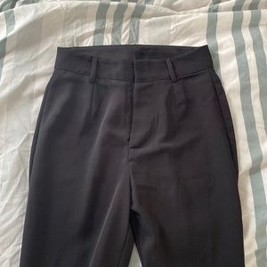 Straight leg black dress pants